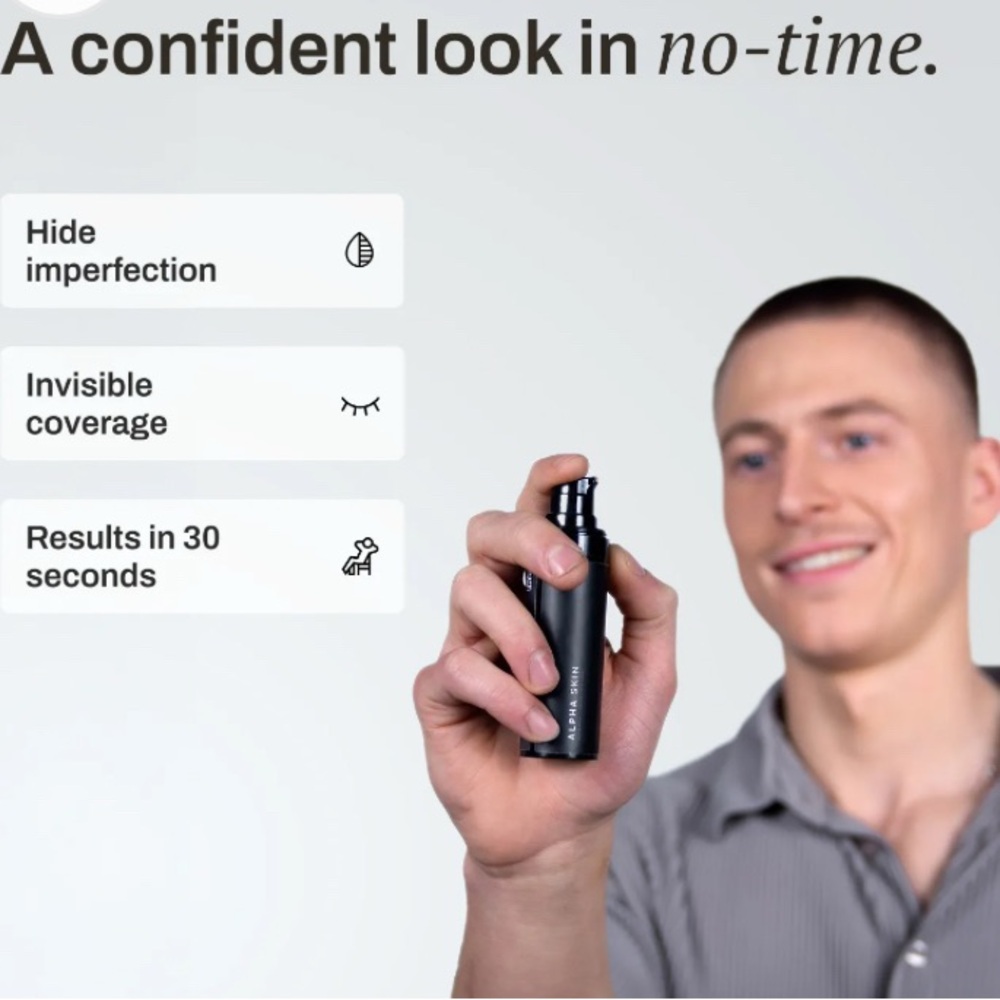 Alpha Skin Powerboost+ Concealing Gel for Men, New in Box, made in Netherlands - Picture 3 of 16